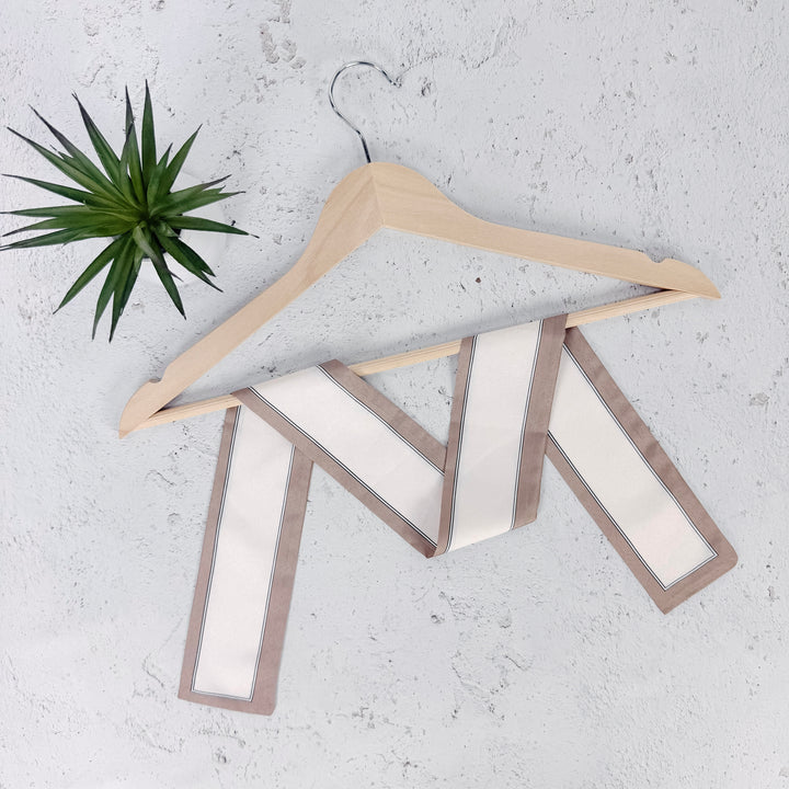 Greta Skinny Scarf - Taupe