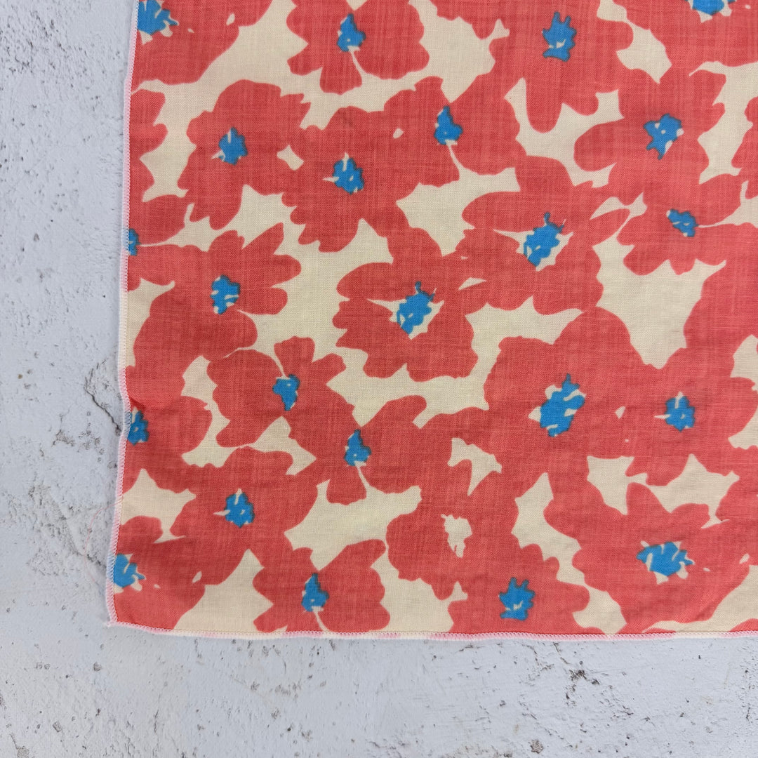 Marlowe Floral Square Scarf - Coral