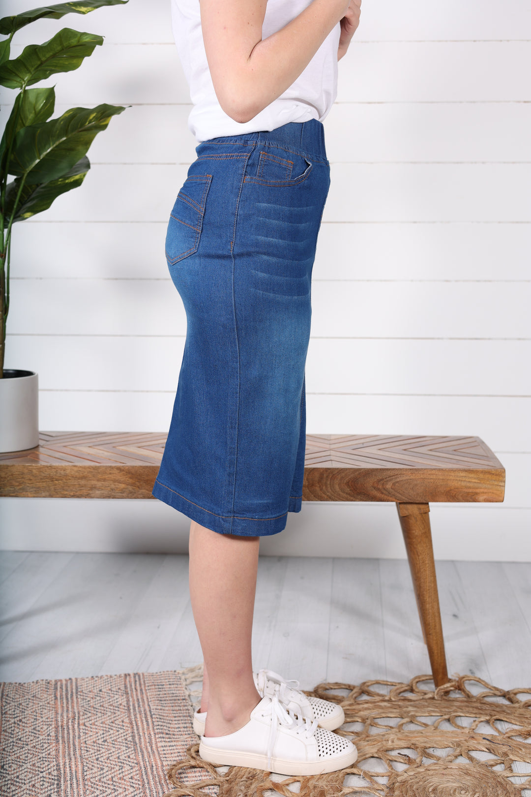 Owen Denim Skirt (Light & Airy) - Indigo Wash