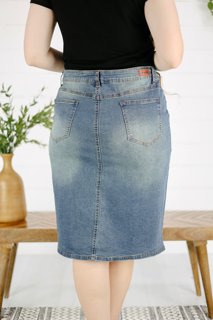 Hardin Denim Skirt - Vintage