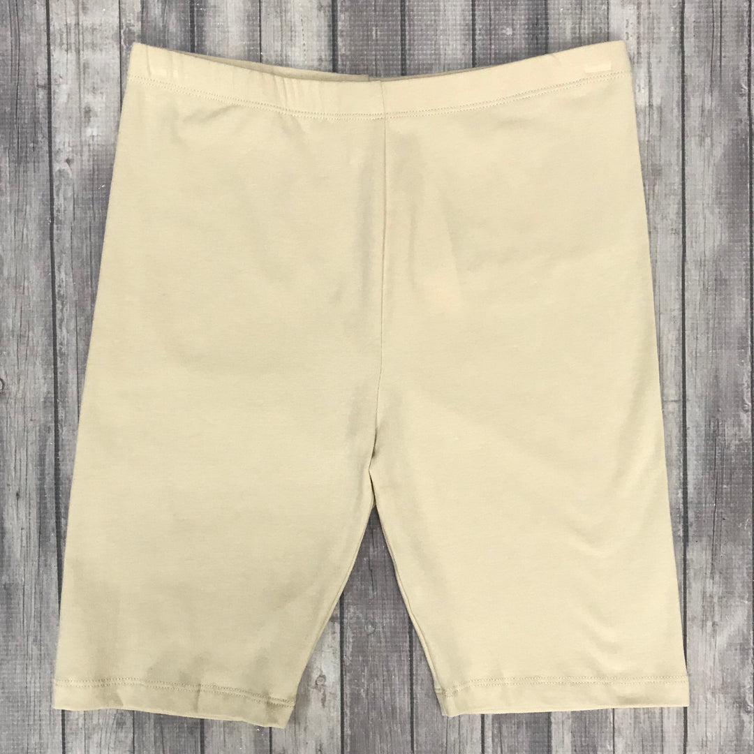 Cotton Slip Shorts- Taupe