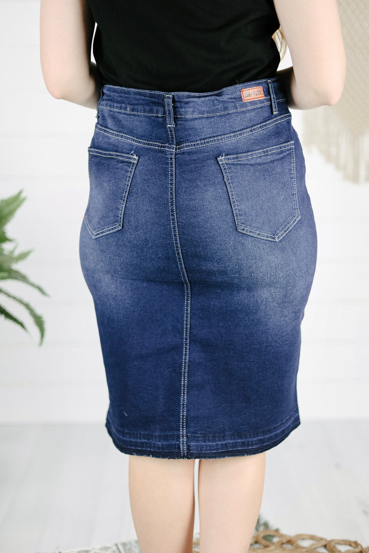 Lawson Denim Skirt - Dk. Indigo